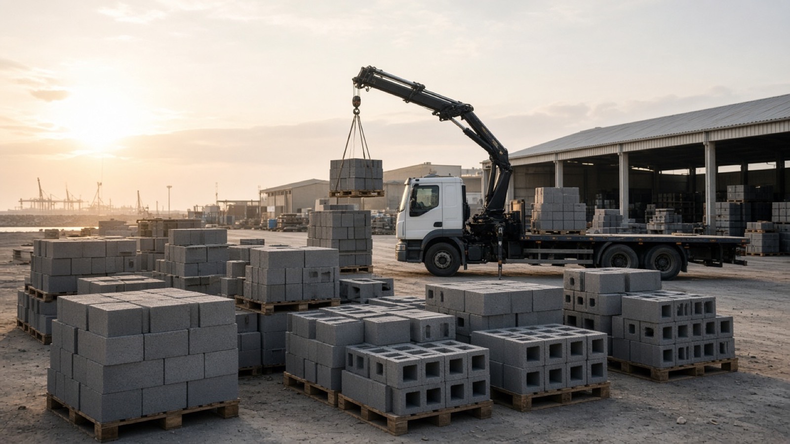 Plateforme logistique de matériaux à Marseille